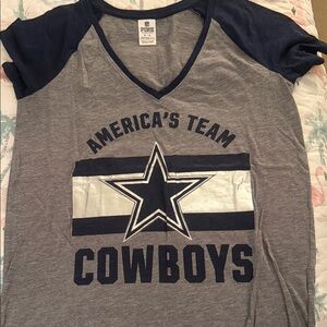 NFL Cowboys Kids Shirt - Gray and Navy